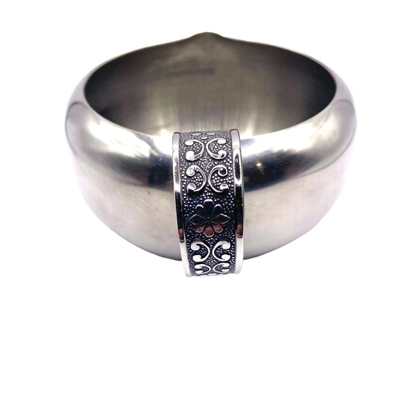 Vintage Riviera Cordova Stainless Steel Cream And Sugar Set With Tray - Picture 5 of 13